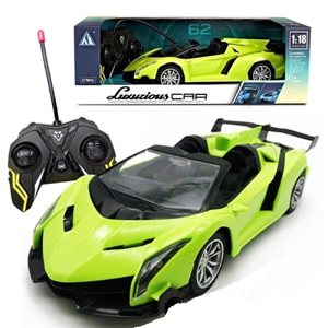  ماشین کنترلی لامبورگینی وننو سبز Lamborghini Veneno Roadster Green metallic 1:18-اسباب بازی